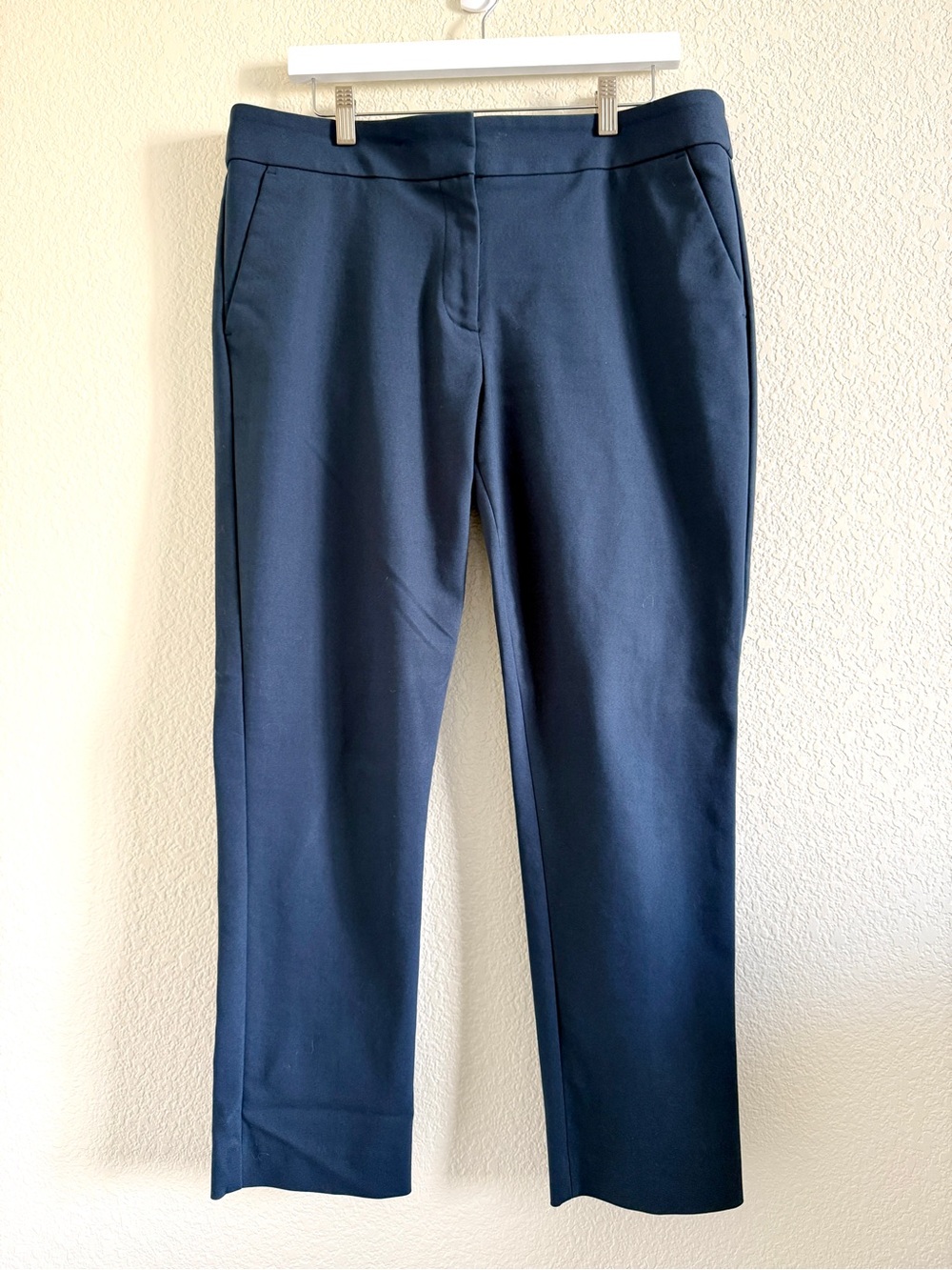 Women's Navy Blue Tailored Dress Pants